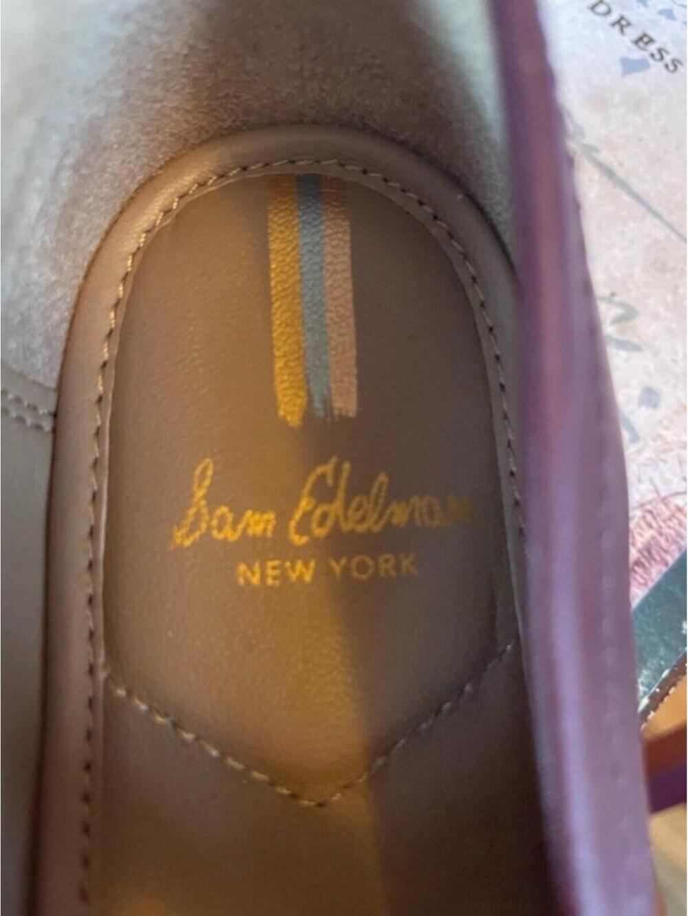 Sam Edelman Women's Laurs Lug Sole Shoe Two Tone Burgundy Cream US 7 - Picture 3 of 15